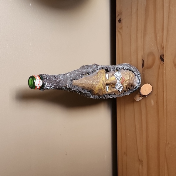 Vintage Rindenschmid hand made tree bark bottle - Picture 11 of 12